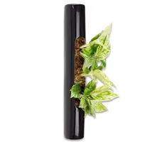 Flowerbox Tube - schwarz - 40x6,5 cm