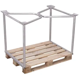 VARIOfit Palettenaufsatz Typ 65 Stahl 120 x 80cm blau
