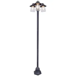 Lutec 7264230213 Außenstehleuchte Cate 3x60W | E27 | IP44 - rustikales Look