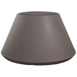 Harzvase für Pflanzen im Innen- und Außenbereich, rundes konisches Design, D.60x35h, Stromboli Tortora