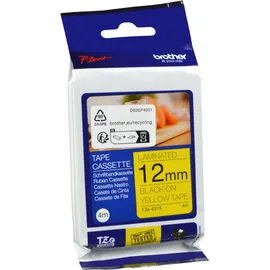 Brother TZe-631S P-touch Schriftband (laminiert), schwarz auf gelb 12mm x 4m
