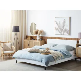Beliani FITOU Bettrahmenbezug Samtstoff 160 x 200 cm