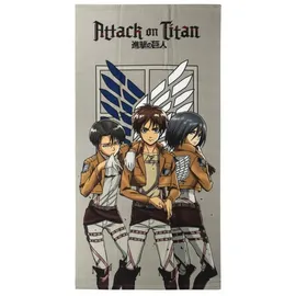Cerdá Attack on Titan Handtuch 70 x 140 cm grau