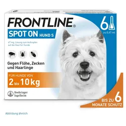FRONTLINE SPOT-ON gegen Zecken, Flöhe und Haarlinge für Hunde S (2-10 kg)  6 St Lösung
