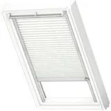 VELUX Plissee Dekor Klassik Weiß gemustert, alu Schiene: Premium