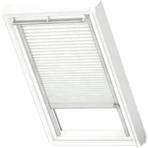 VELUX Plissee Dekor Klassik Weiß gemustert, alu Schiene: Premium