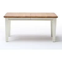Casamia Esstisch Esstisch Küchen-Tisch Padua rechteckig 140/160/180 x 95 cm massiv weiß 180 cm x 78 cm x 95 cm