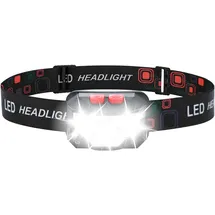 GRIFEMA LED Stirnlampe Wiederaufladbar, 8 Beleuchtungsmodi mit Bewegungssensor & Rotlicht, IPX45 Wasserdichte Kopflampe für Nachtlaufen, Wandern, Camping, Angeln, Joggen