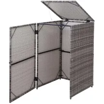 Proregal Mülltonnenverkleidung 110 x 65 x 66 cm grau