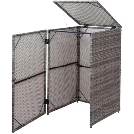 Proregal Mülltonnenverkleidung 110 x 65 x 66 cm grau