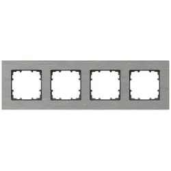 Siemens 5TG11240 DELTA miro Aluminium natur Rahmen 4-fach