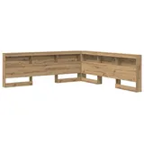 vidaXL Bett Aufbewahrungskopfteil Artisan-Eiche Holzwerkstoff (1-tlg)