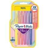 Paper Mate Flair Filzstifte | mittlere Spitze (0,7 mm) | gemischte Pastellfarben | 6 Stück