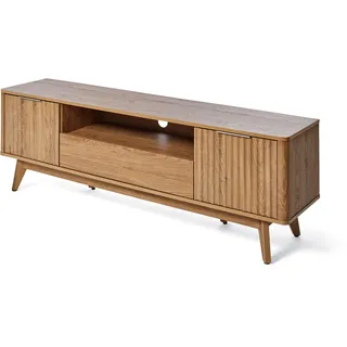 Jahnke WAVE TV 170 Lowboard 169,5 cm Braun Aluminium/Metall/Holzwerkstoff