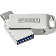 MyMedia My Dual USB 3.2 Gen 1 /USB C Drive 128GB USB-Stick 128 GB Silber 69271 USB-A (USB 3.2 Gen 1), USB-C®