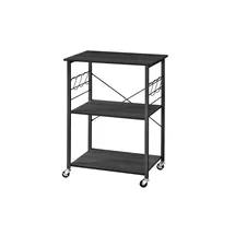 Möbel Kraft Servierwagen ¦ schwarz ¦ Maße (cm): B: 60 H: 89