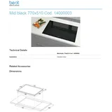 BEST MID Black Induktionskochfeld 770x510 autark Rahmenlos 14000003 +