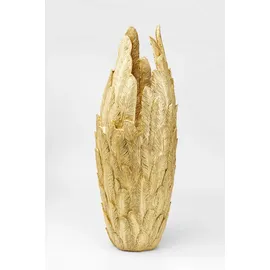 Kare DESIGN Vase Feathers 91 cm Polyresin Gold M (Medium)