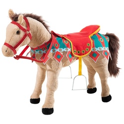 Heunec® Plüschfigur Heunec 730373 - Karussellpferd, Stofftier, Pferd, beige mit Sound 75cm