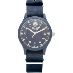 BEAMS Japan KANJI NUMBER WRIST WATCH (BLACK) - Blau - OSFA