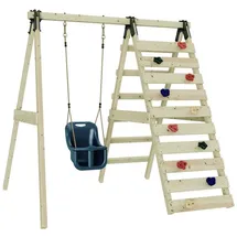 Rebo Schaukelkombination Marineblau Holz