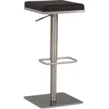 FineBuy Barhocker FineBuy Tresenhocker Schwarz Kunstleder Edelstahl Barstuhl Modern