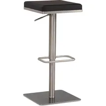 FineBuy Barhocker FineBuy Tresenhocker Schwarz Kunstleder Edelstahl Barstuhl Modern