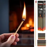 XL Kaminstreichhölzer 50er Pack | L20cm 5x21,5x5cm Holz Karton | Zündhölzer Grillstreichholz Lagerfeuer Kamin (50)