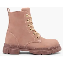 Schnürboots - Damen - rosa