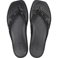 Crocs Herren Miami Studded Flip Flip, Black, 42/43 EU - 42/43 EU