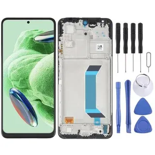 Für Xiaomi Poco X5 5G / Xiaomi Redmi Note 12 5G Display Full OLED mit Rahmen Schwarz Ersatzteil Reparatur