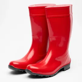 Ladeheid Damen Gummistiefel 100% Wasserdticht Regenstiefel Damen LA-967 (Rot/Schwarz, 37 Eu) - 37