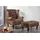 Riess-Ambiente Ohrensessel CHESTERFIELD Mikrofaser 85 x 105 x 70 cm Antik Braun