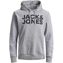 JACK & JONES Corp Logo Kapuzenpullover Light Grey Melange L