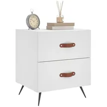 vidaXL Nachtschrank 40 x 35 x 47,5 cm Weiß