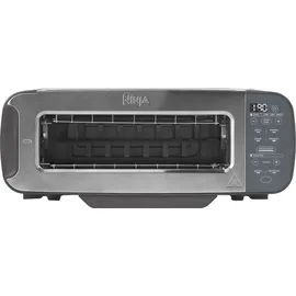 Ninja Foodi 3-in-1 Toaster, Grill - Panini-Presse mit Flip-Design, 7 Kochfunktionen, 7 Toastlinien, Backblech und Krümelschale, Edelstahl, ST202EU