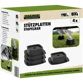 CALIMA Stützplatten 4 Stk. Schwarz