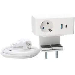 Kopp 939802106 VersaQ, USB-A/C, Induktion., weiß