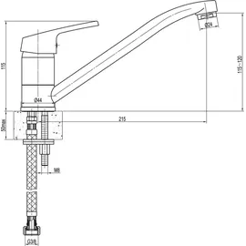 FERRO Smile Spültischarmatur Chrom