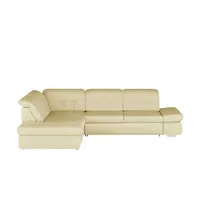 meinSofa Ecksofa Leder  Spencer ¦ beige ¦ Maße (cm): B: 323 H: 102 T: 260.0