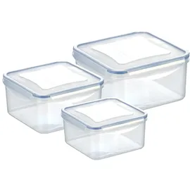 Tescoma FRESHBOX quadratisch transparent 0,4 l, 0,7 l, 1,2 l 3-teiliges Set