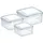 Tescoma FRESHBOX quadratisch transparent 0,4 l, 0,7 l, 1,2 l 3-teiliges Set