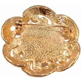 FIRETTI Brosche FIRETTI "Schmuck Geschenk Ansteckschmuck Blume Glitzersteine", gelb (gelbgoldfarben, kristallweiß, weiß, kristallweiß), Broschen, Damen, Messing, Perlen, Brosche, mit Strassstein - mit Süßwasserzuchtperle