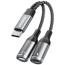 DUDAO L13C+ 2in1 USB-C Adapter – Grau