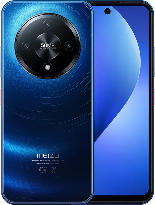 MEIZU Mblu22 Pro Smartphone, MediaTek Helio G81, 6,79 Zoll FHD, 90 Hz, 50 MP Ultra‐HD‐Kamerasystem (CMOS‐Sensor), 18W Schnellladung, 5000mAh Hochkapazitätsakku, Meeresblau, Multi‐Pixel