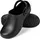 HEYO Gartenschuhe Clogs Uni HEYO Gartenclogs Damen Herren Geschlossen Leicht Hausschuhe Pantoletten Schwarz 37) - 37
