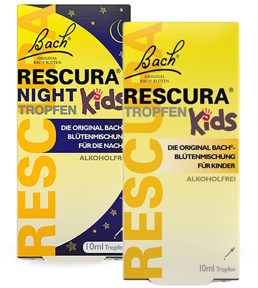 Bach® RescuraTM Tropfen Kids alkoholfrei + Bach® Rescura® Night Kids