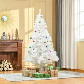 Homcom Künstlicher Weihnachtsbaum Weiß 180 cm