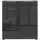 manjana möbel Kommode MANJANA MÖBEL "mit Chrom oder Schwarz matten Metallgriffen & Glasfront, Soft-Close", anthrazit matt, glas anthrazit, metall chrom, B:90cm H:98,7cm T:40cm, Glas, Holzwerkstoff, Metall, Sicherheitsglas ESG, Sideboards, Kommode, melaminbeschichteter 