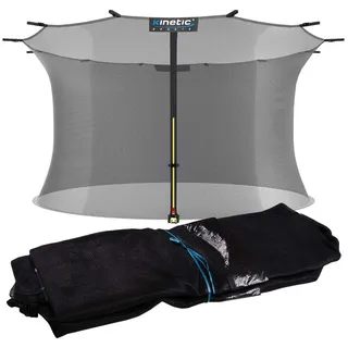 Kinetic Sports Trampolin Sicherheitsnetz - Ersatznetz mit Reißverschluss, Schutznetz UV-beständig, Ersatz Fangnetz für Gartentrampoline, Ø 366 cm Ø 366 cm, für 8 Netzpfosten